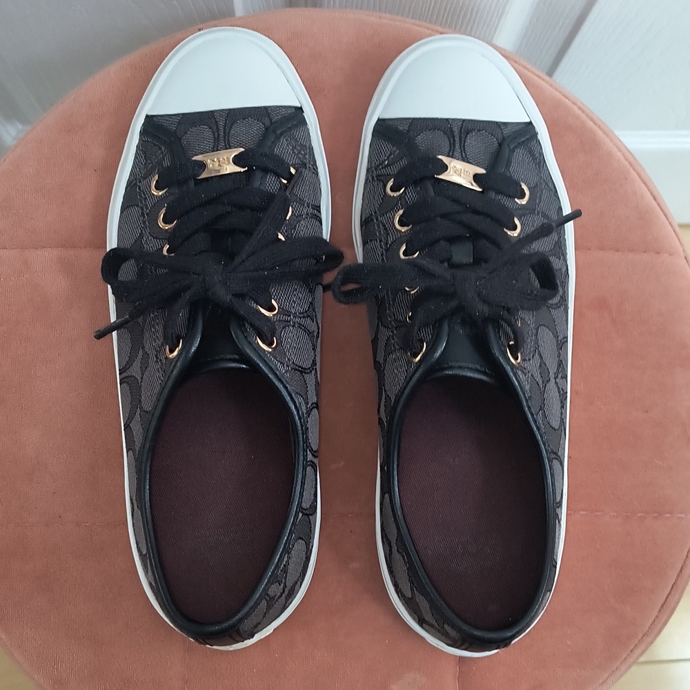 COACH Empire Low Top Logo Sneakers Size 7.5 - Picture 5 of 8